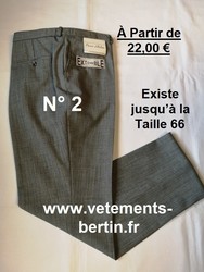 Pantalon Homme Habill� Grande Taille - PR�T � PORTER Fran�oise BERTIN