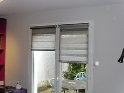 Stores sur ouvrants PVC, enroulement int�rieur - Voir en grand