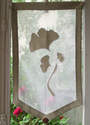 rideau 100% Coton forme pointe