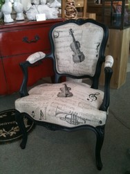 Fauteuil Style Louis XV fleurettes - STYLES DECORATION