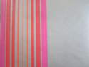 Papier peint Casamance ray� taupe/fushia/rouge