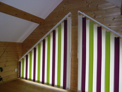 Stores bandes verticales trap�ze - APL Textiles