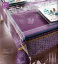 Chemin de table jacquard Coton Care-S Manali 50x175 cm 
