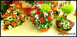Compositions cimeti�re - LE RENDEZ VOUS DES FLEURS