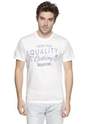 Tee-Shirt blanc encolure ronde 100% coton - S.Oliver Homme